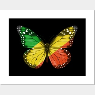 Congon Flag  Butterfly - Gift for Congon From Republic Of The Congo Posters and Art